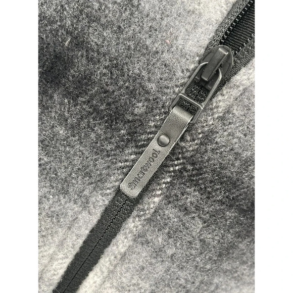 SmartWool Women's Bomber Jacket Size XS Merino Wool Ibera Plaid - Picture 16 of 16